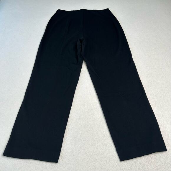 Vince Womens Size 10 Cozy Wool-Blend Mid-Rise Stitch-Front Pant Black V977222278 - Picture 5 of 8